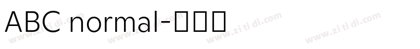 ABC normal字体转换